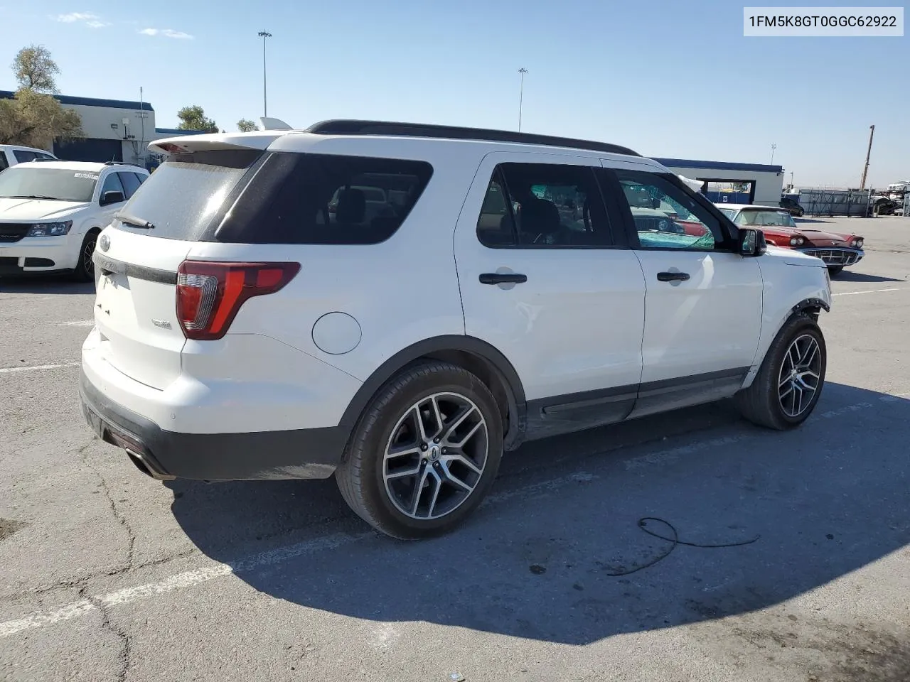 2016 Ford Explorer Sport VIN: 1FM5K8GT0GGC62922 Lot: 75370284