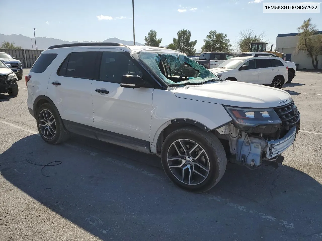 2016 Ford Explorer Sport VIN: 1FM5K8GT0GGC62922 Lot: 75370284