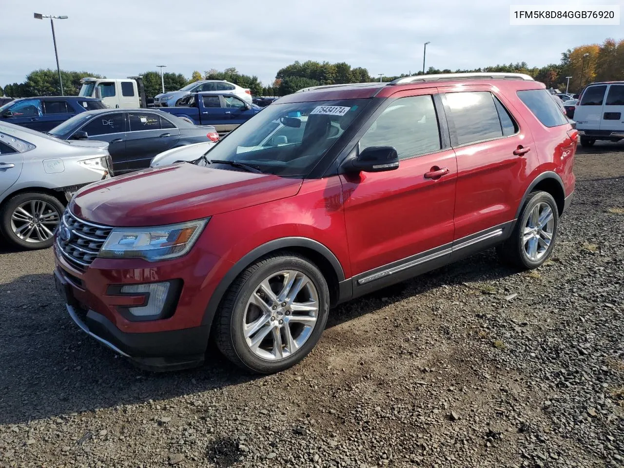 1FM5K8D84GGB76920 2016 Ford Explorer Xlt