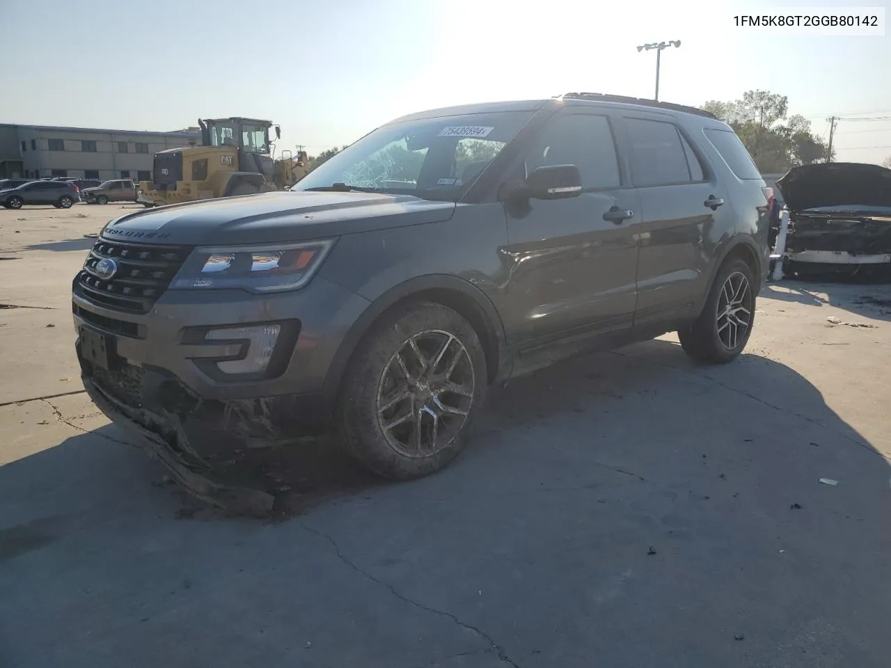 1FM5K8GT2GGB80142 2016 Ford Explorer Sport