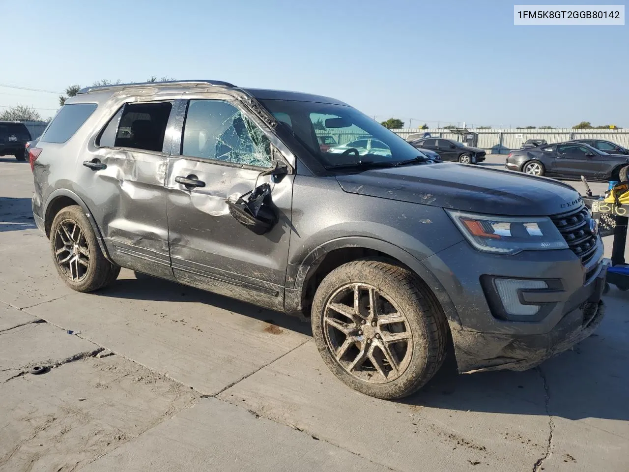 1FM5K8GT2GGB80142 2016 Ford Explorer Sport