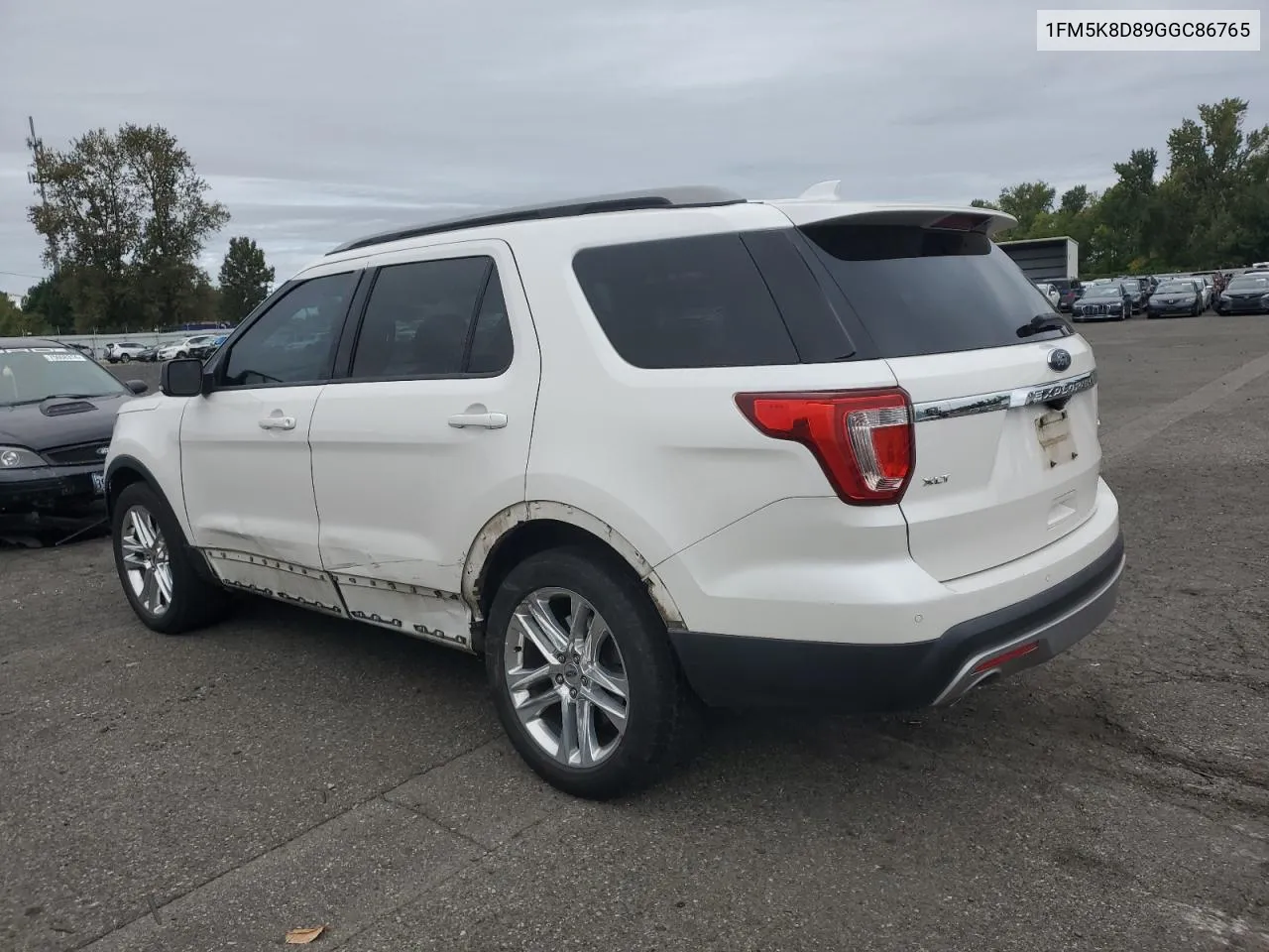 2016 Ford Explorer Xlt VIN: 1FM5K8D89GGC86765 Lot: 75490464