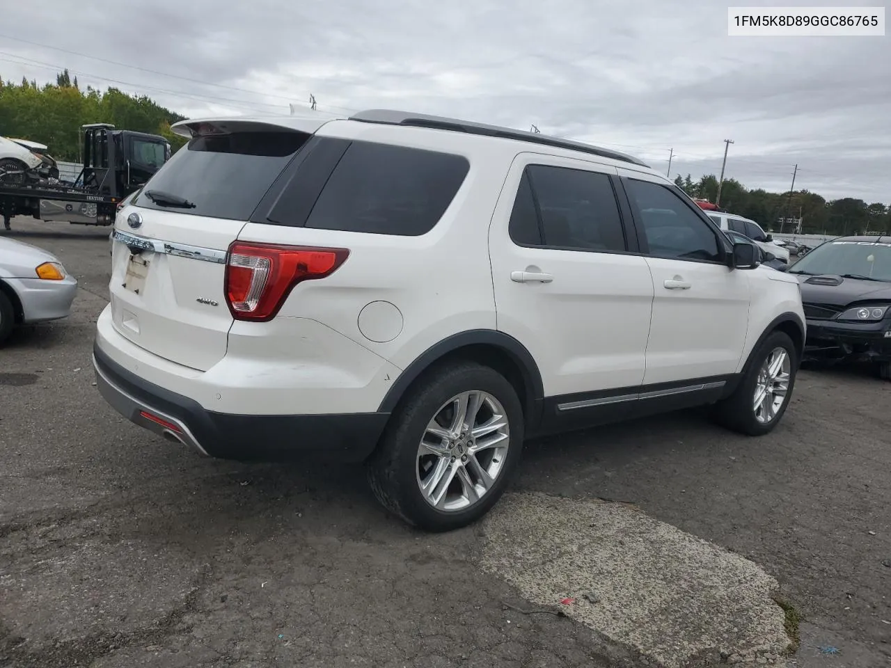 2016 Ford Explorer Xlt VIN: 1FM5K8D89GGC86765 Lot: 75490464