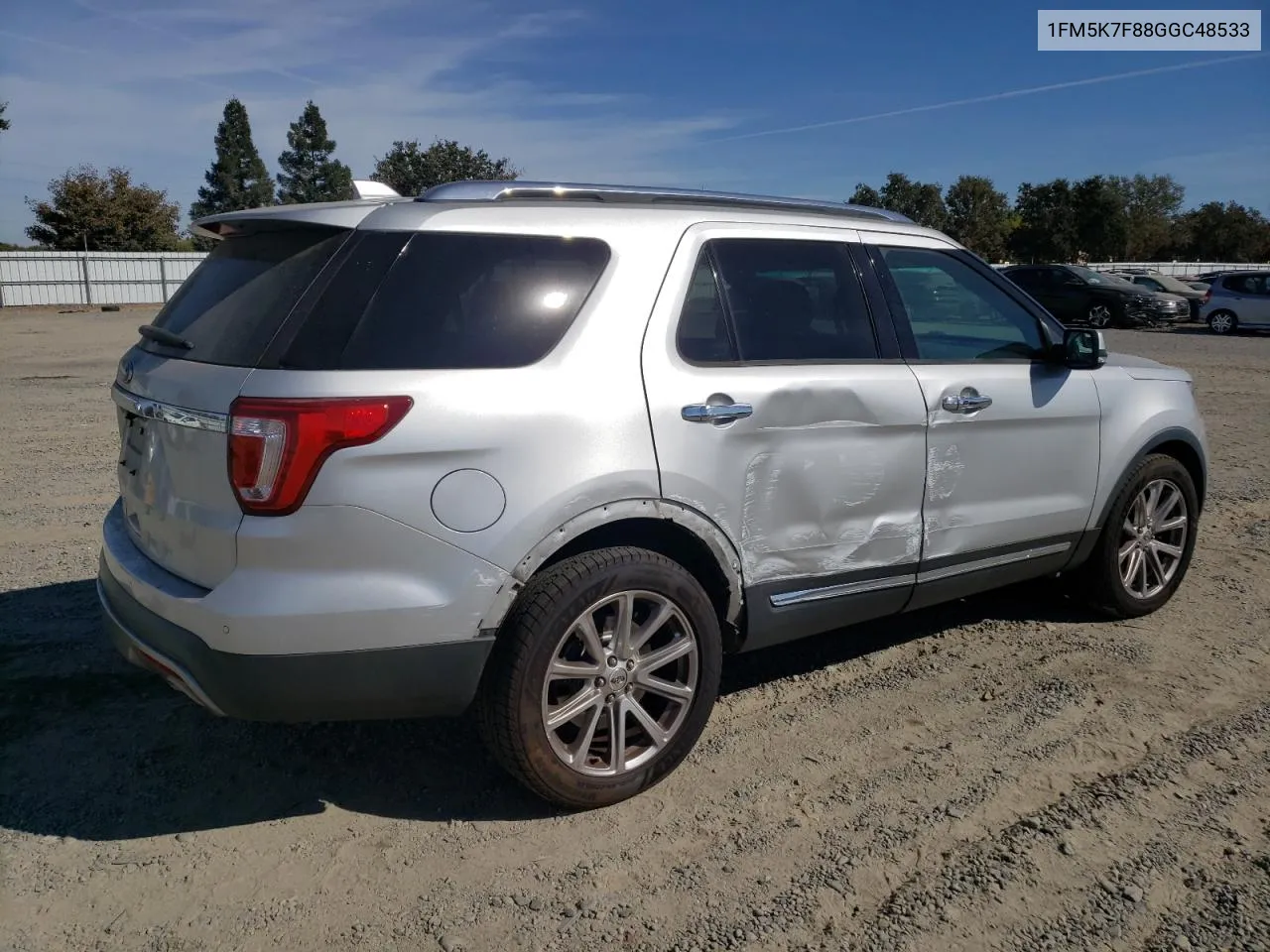 1FM5K7F88GGC48533 2016 Ford Explorer Limited