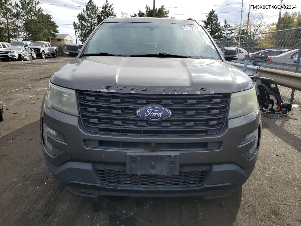 2016 Ford Explorer Sport VIN: 1FM5K8GT4GGA32364 Lot: 75552574