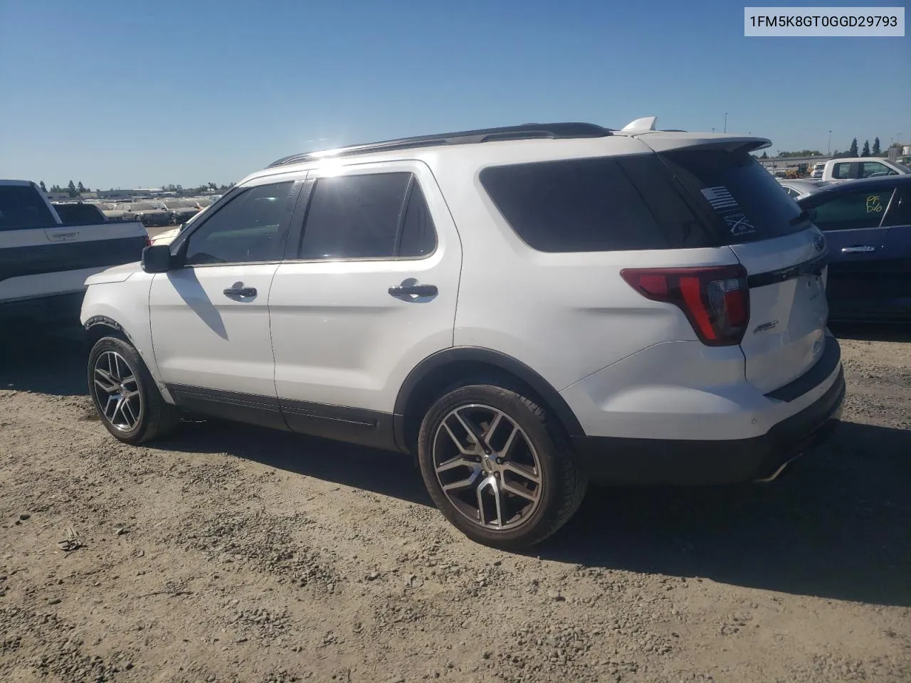 2016 Ford Explorer Sport VIN: 1FM5K8GT0GGD29793 Lot: 75561874