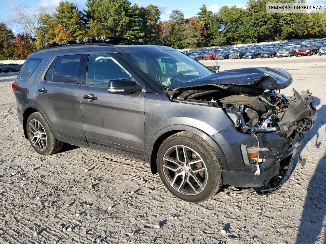 1FM5K8GT0GGB00577 2016 Ford Explorer Sport