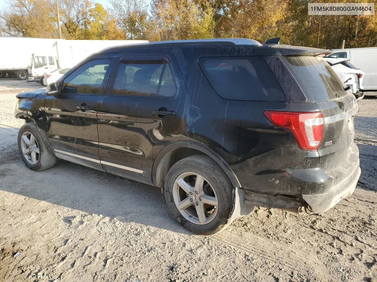 2016 Ford Explorer Xlt VIN: 1FM5K8D80GGA94604 Lot: 75635904