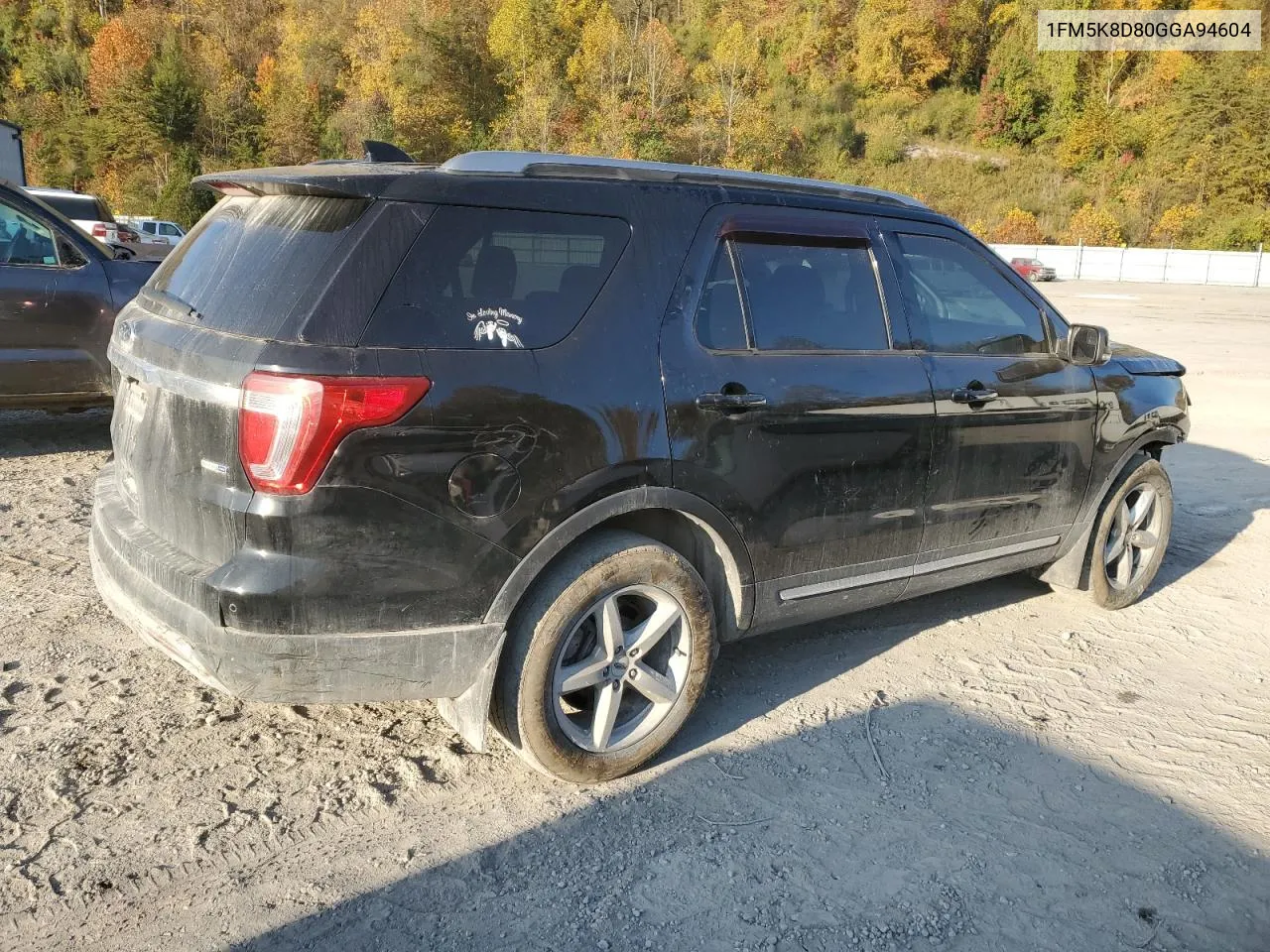 2016 Ford Explorer Xlt VIN: 1FM5K8D80GGA94604 Lot: 75635904