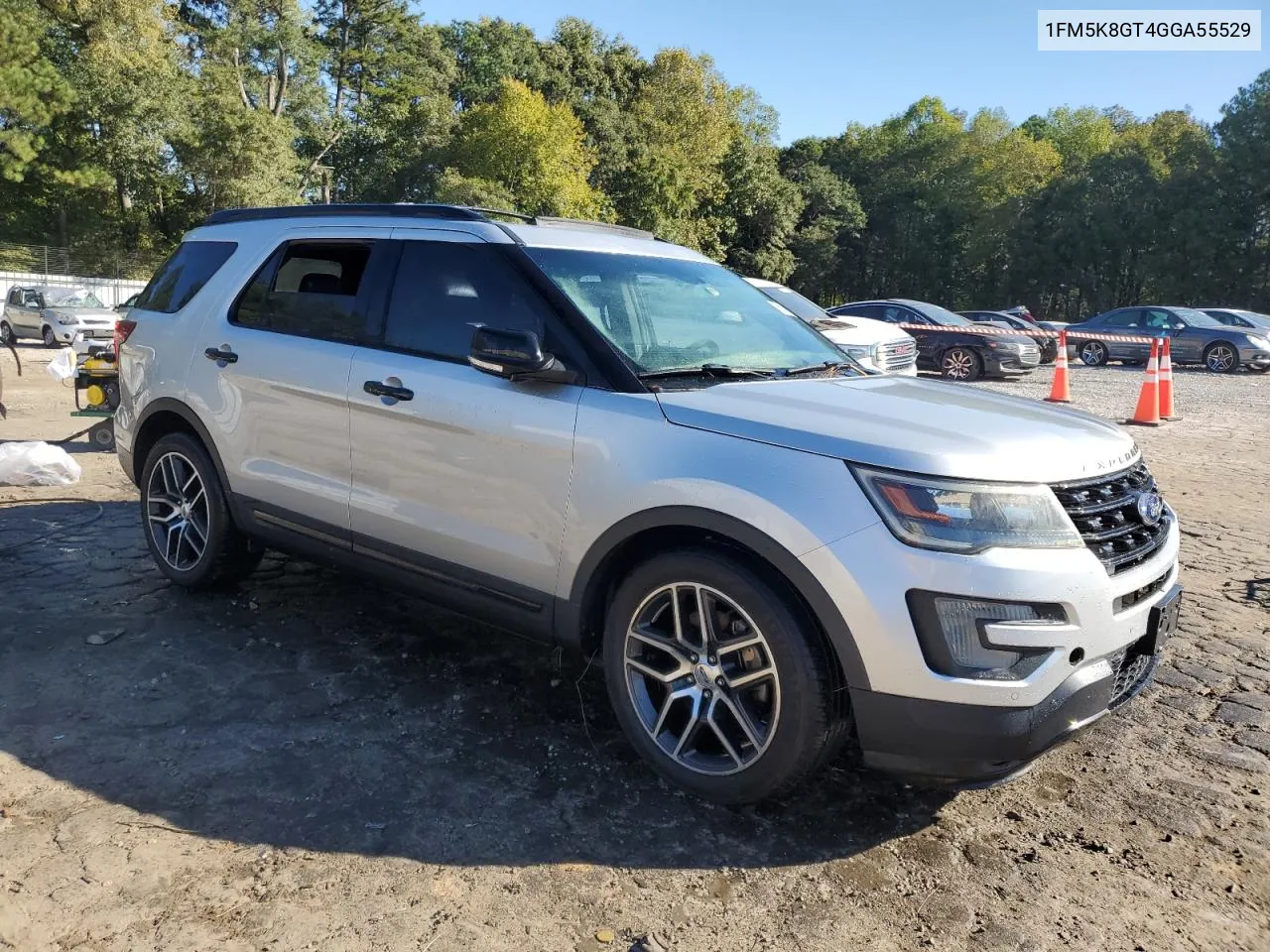 2016 Ford Explorer Sport VIN: 1FM5K8GT4GGA55529 Lot: 75675664