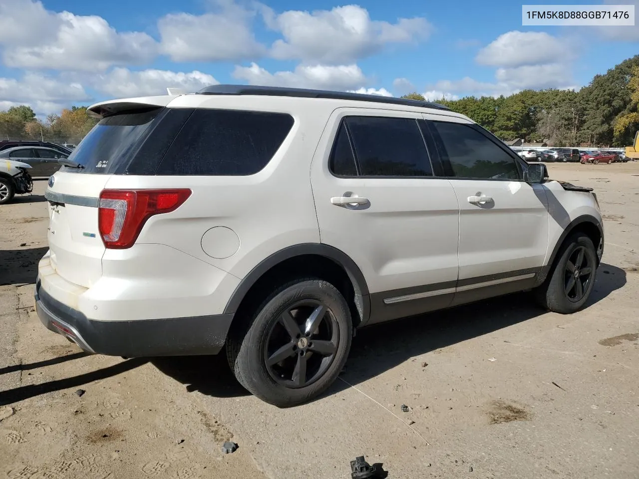 2016 Ford Explorer Xlt VIN: 1FM5K8D88GGB71476 Lot: 75745214