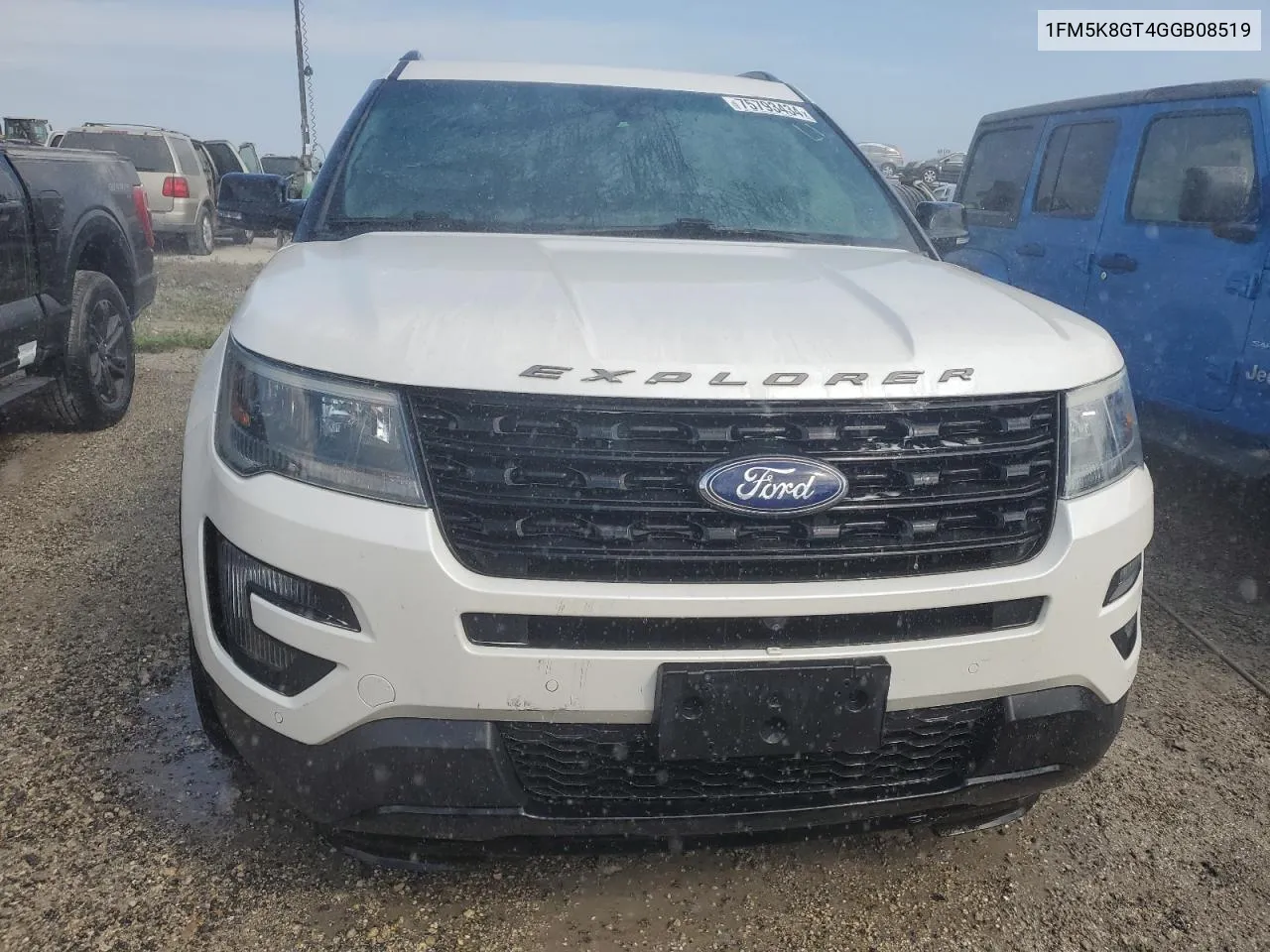 2016 Ford Explorer Sport VIN: 1FM5K8GT4GGB08519 Lot: 75793434