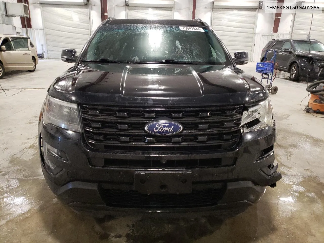 2016 Ford Explorer Sport VIN: 1FM5K8GT5GGA02385 Lot: 75847534