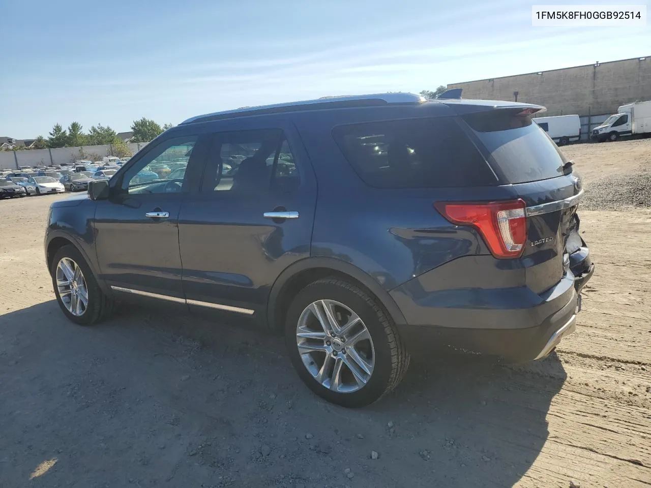 2016 Ford Explorer Limited VIN: 1FM5K8FH0GGB92514 Lot: 75849144