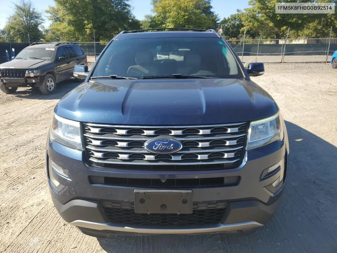 2016 Ford Explorer Limited VIN: 1FM5K8FH0GGB92514 Lot: 75849144