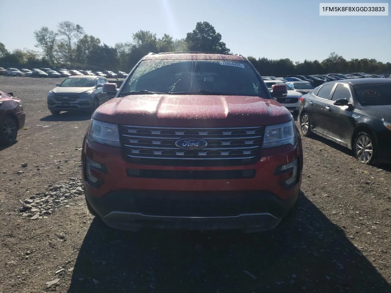 2016 Ford Explorer Limited VIN: 1FM5K8F8XGGD33833 Lot: 75854424