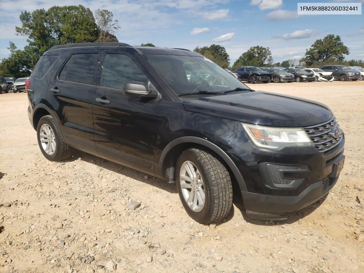 2016 Ford Explorer VIN: 1FM5K8B82GGD32441 Lot: 75862584