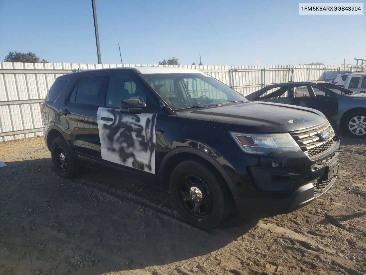 2016 Ford Explorer Police Interceptor VIN: 1FM5K8ARXGGB43904 Lot: 75942154