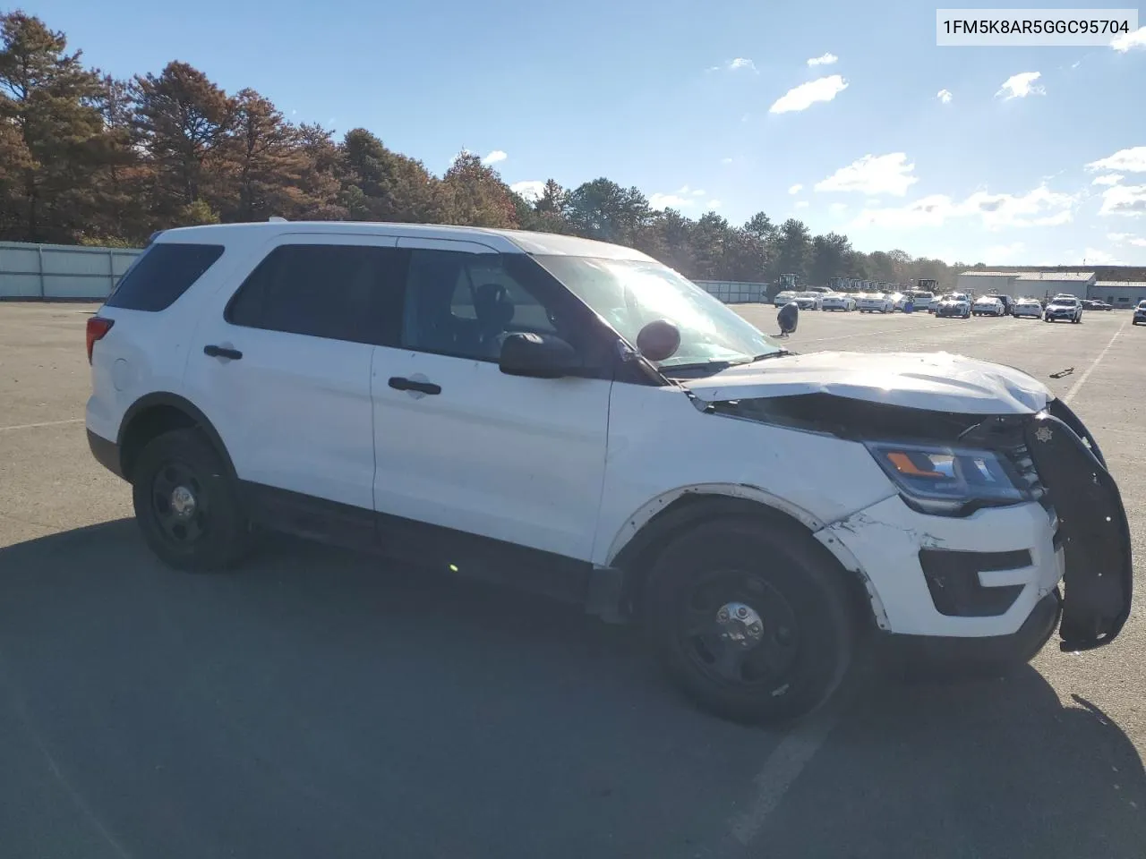 2016 Ford Explorer Police Interceptor VIN: 1FM5K8AR5GGC95704 Lot: 75960233