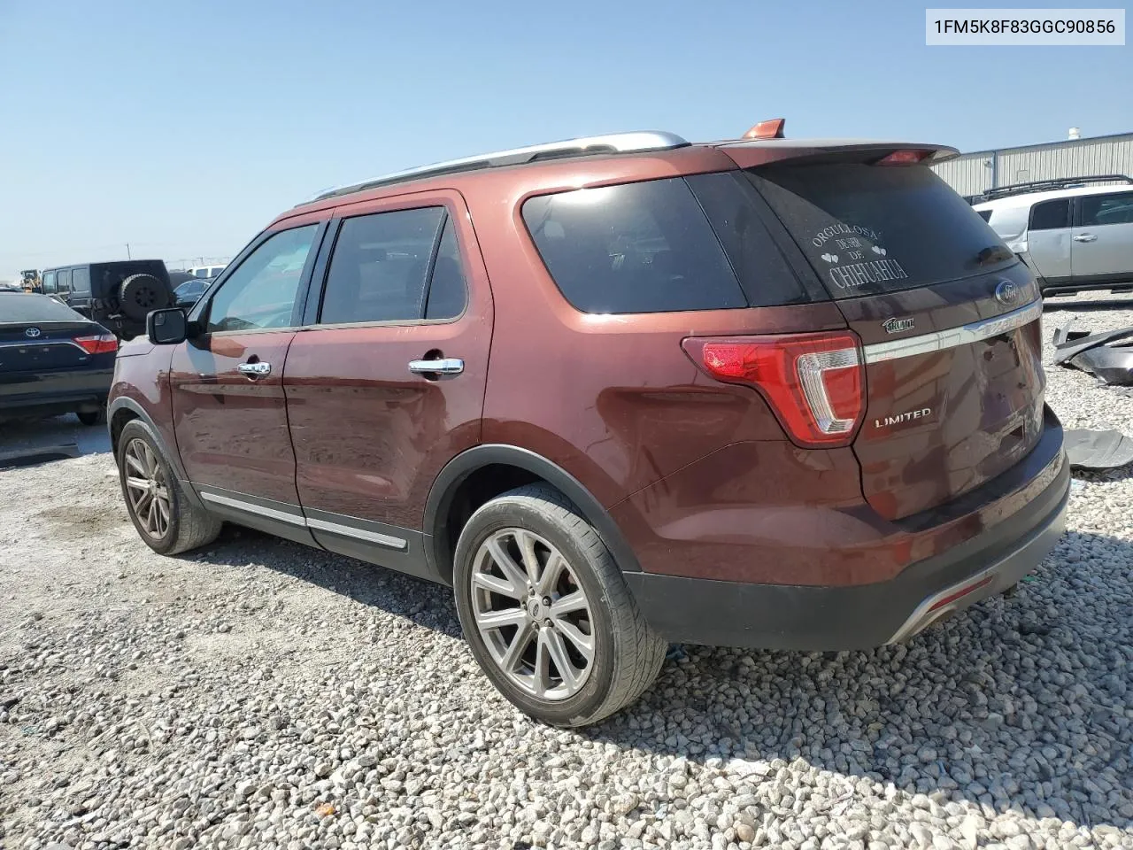 2016 Ford Explorer Limited VIN: 1FM5K8F83GGC90856 Lot: 76058984