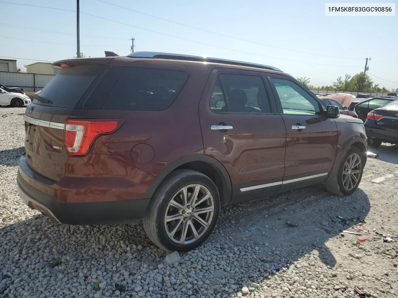 2016 Ford Explorer Limited VIN: 1FM5K8F83GGC90856 Lot: 76058984