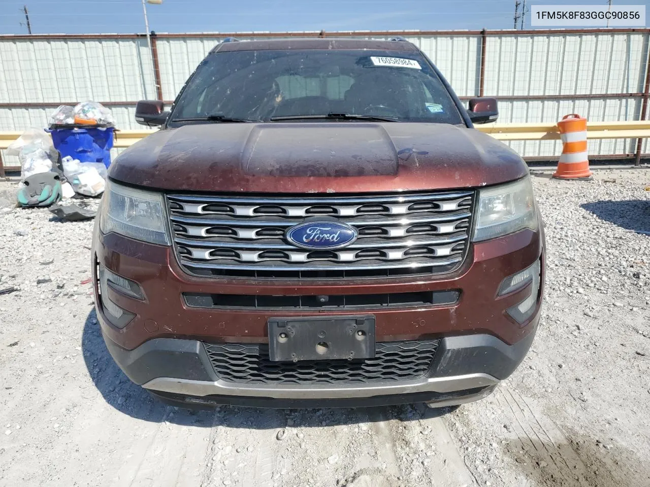 2016 Ford Explorer Limited VIN: 1FM5K8F83GGC90856 Lot: 76058984