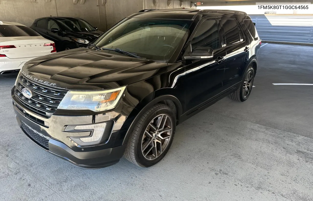 2016 Ford Explorer Sport VIN: 1FM5K8GT1GGC64565 Lot: 76106914