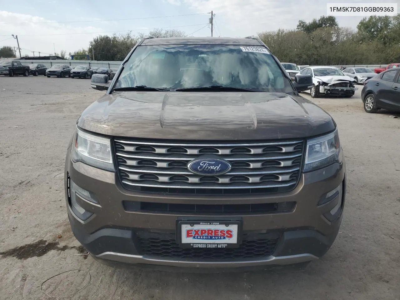 2016 Ford Explorer Xlt VIN: 1FM5K7D81GGB09363 Lot: 76123824