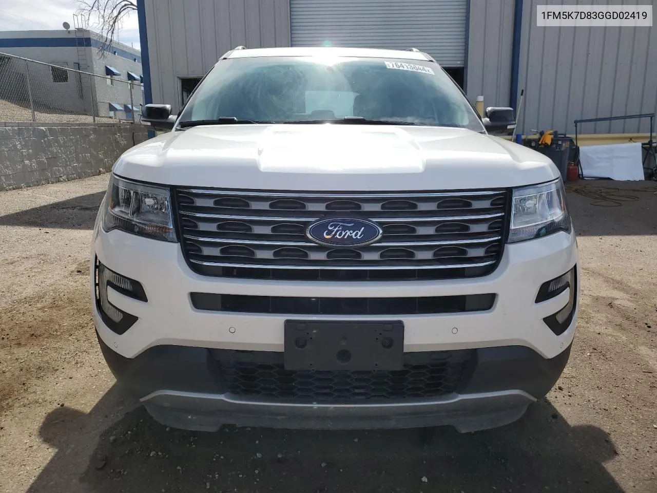 2016 Ford Explorer Xlt VIN: 1FM5K7D83GGD02419 Lot: 76413644