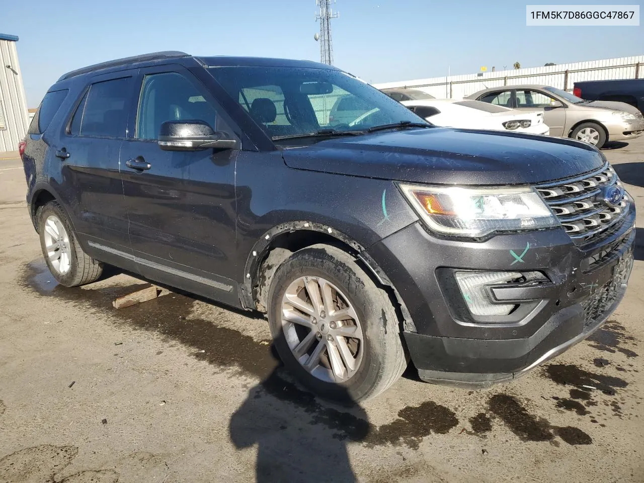 2016 Ford Explorer Xlt VIN: 1FM5K7D86GGC47867 Lot: 76434274