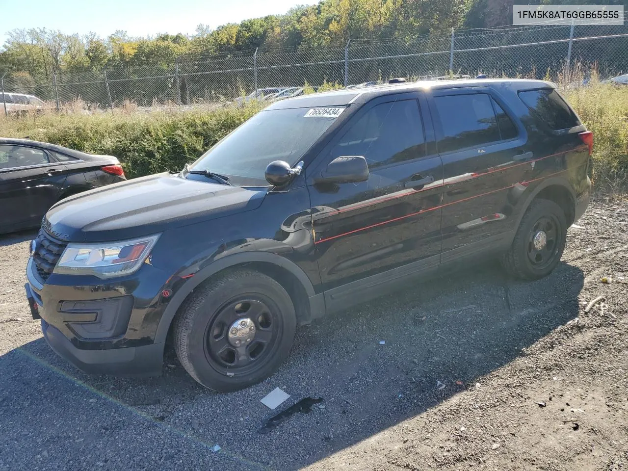 2016 Ford Explorer Police Interceptor VIN: 1FM5K8AT6GGB65555 Lot: 76526434