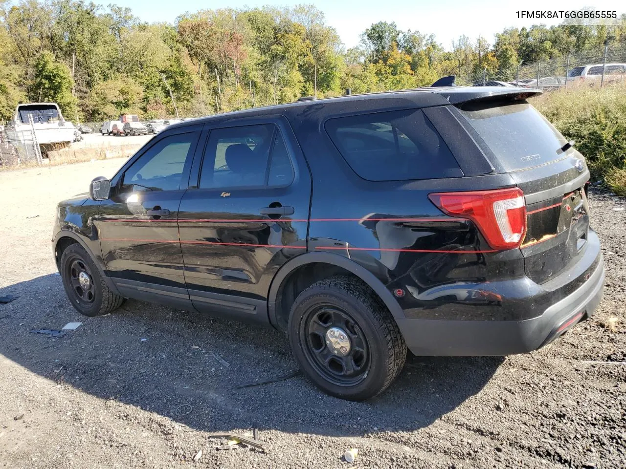 2016 Ford Explorer Police Interceptor VIN: 1FM5K8AT6GGB65555 Lot: 76526434