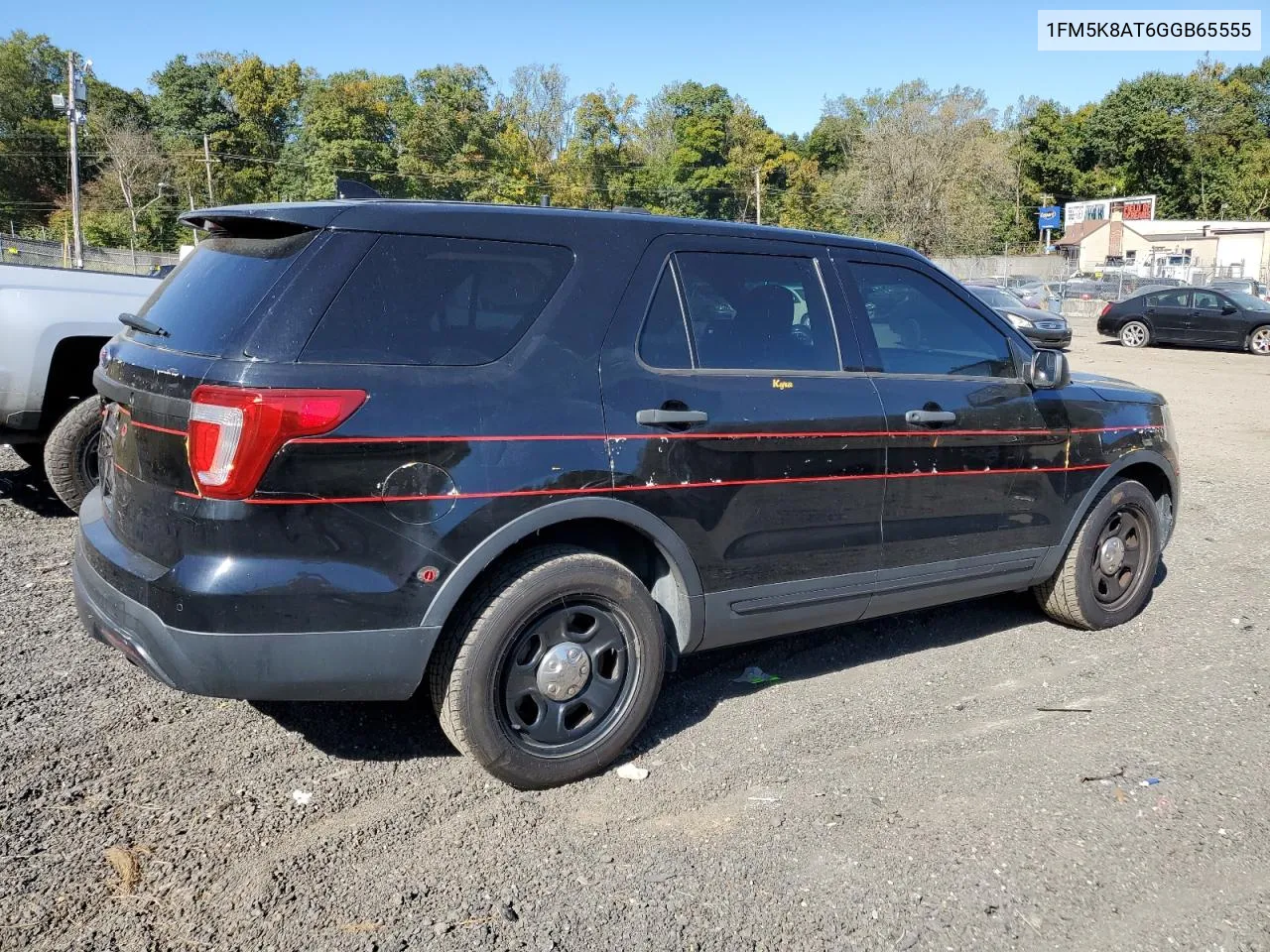 2016 Ford Explorer Police Interceptor VIN: 1FM5K8AT6GGB65555 Lot: 76526434