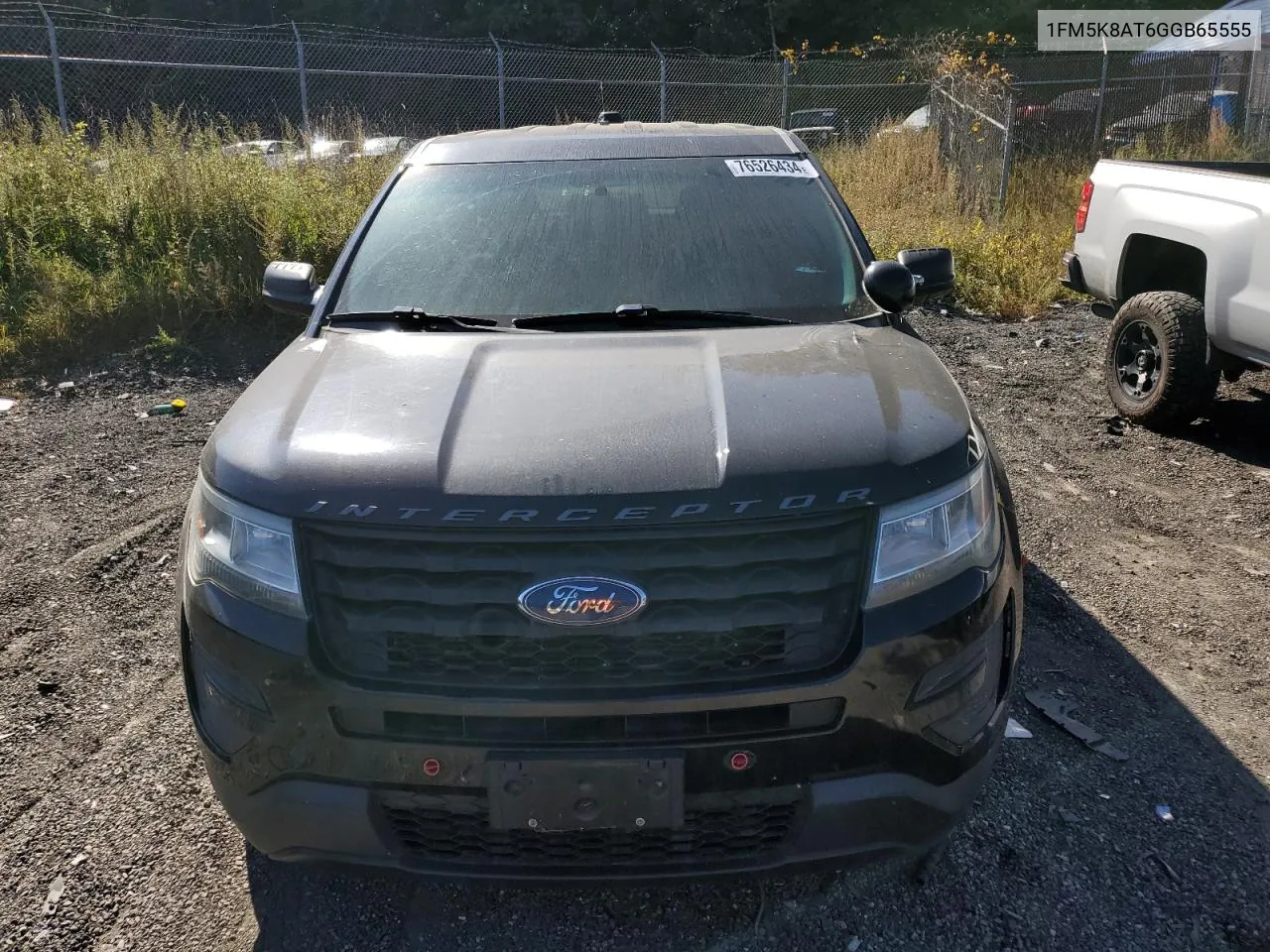 2016 Ford Explorer Police Interceptor VIN: 1FM5K8AT6GGB65555 Lot: 76526434