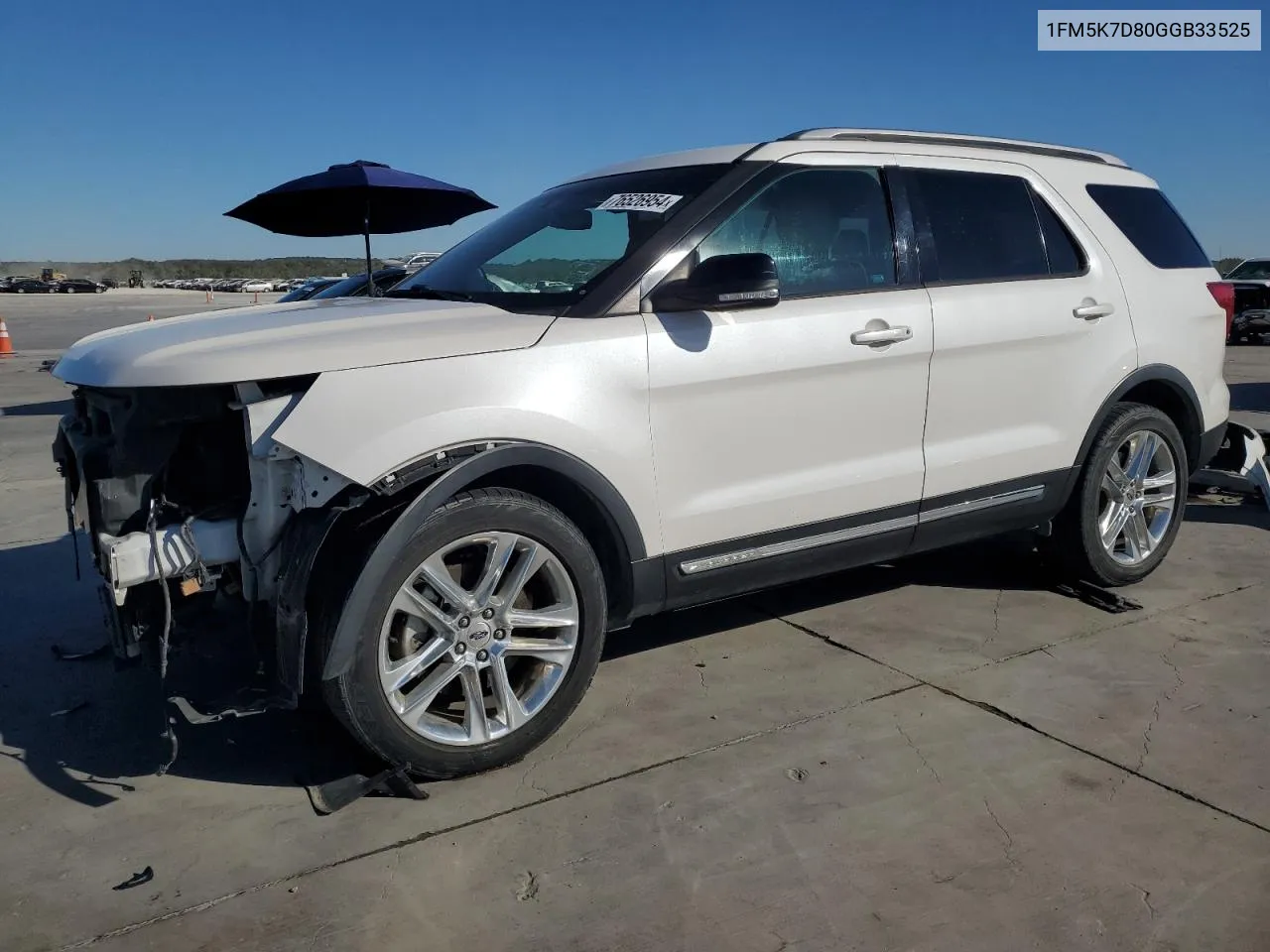 2016 Ford Explorer Xlt VIN: 1FM5K7D80GGB33525 Lot: 76526954