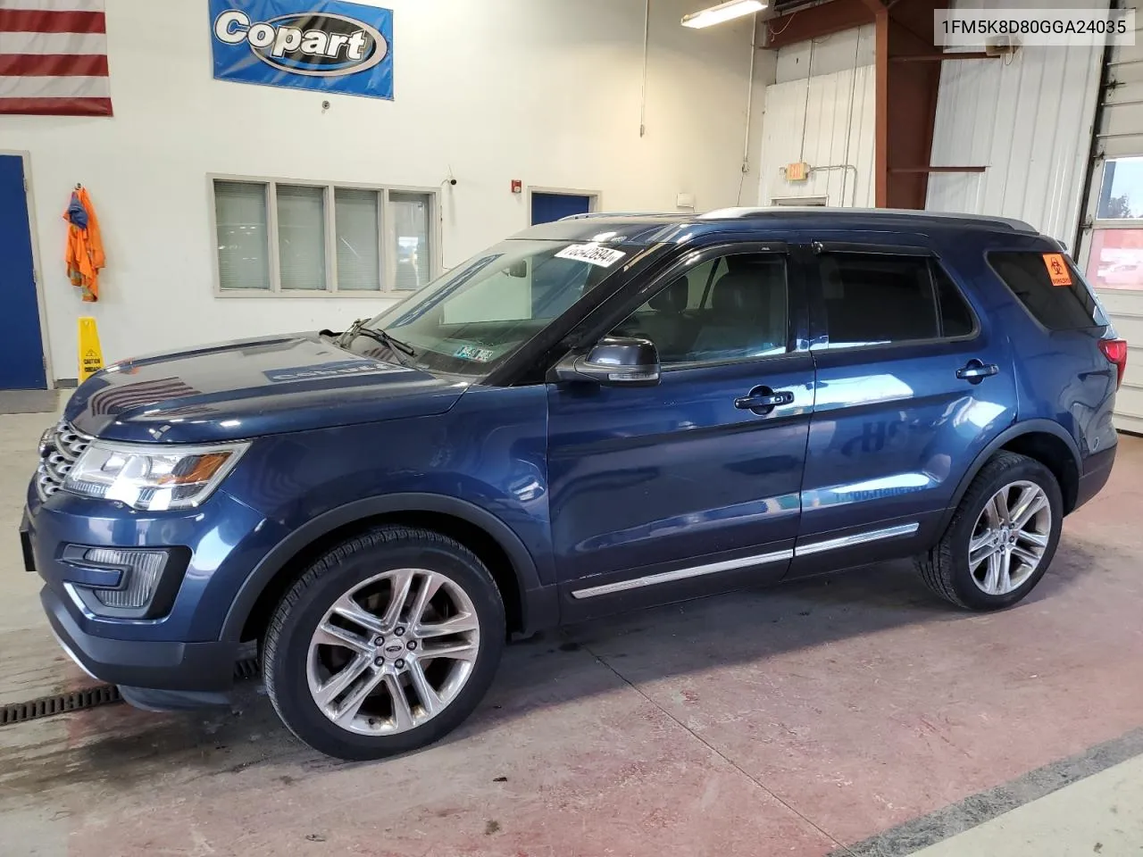 2016 Ford Explorer Xlt VIN: 1FM5K8D80GGA24035 Lot: 76542694