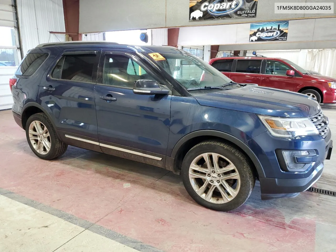 2016 Ford Explorer Xlt VIN: 1FM5K8D80GGA24035 Lot: 76542694