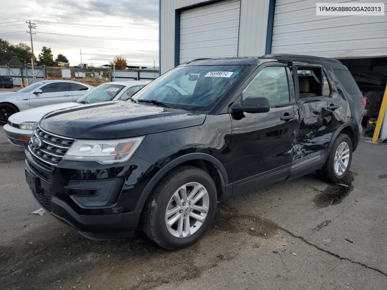 2016 Ford Explorer VIN: 1FM5K8B80GGA20313 Lot: 76598614