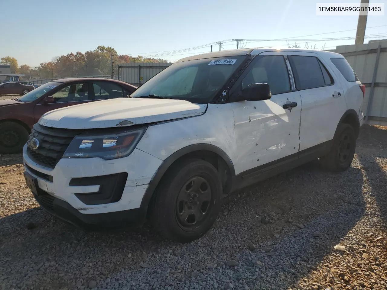 2016 Ford Explorer Police Interceptor VIN: 1FM5K8AR9GGB81463 Lot: 76627934