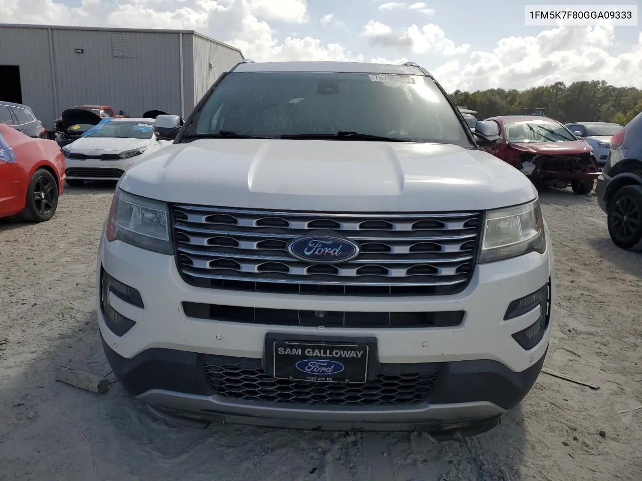 2016 Ford Explorer Limited VIN: 1FM5K7F80GGA09333 Lot: 76790594