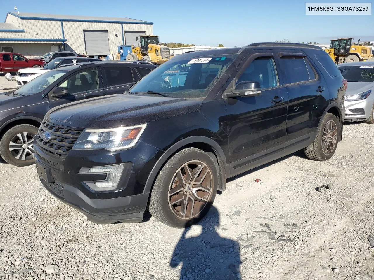 2016 Ford Explorer Sport VIN: 1FM5K8GT3GGA73259 Lot: 76901674