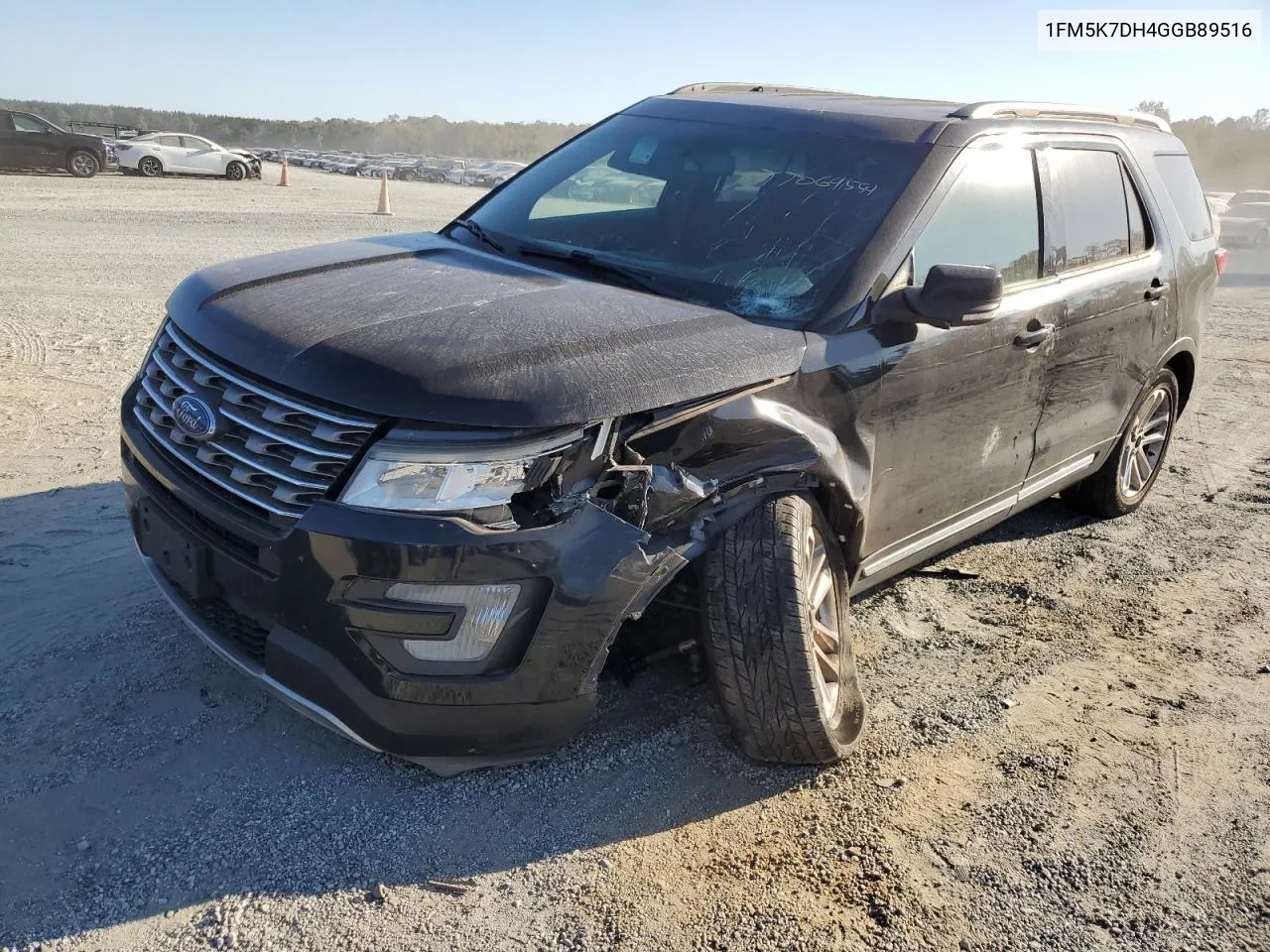 2016 Ford Explorer Xlt VIN: 1FM5K7DH4GGB89516 Lot: 77069554