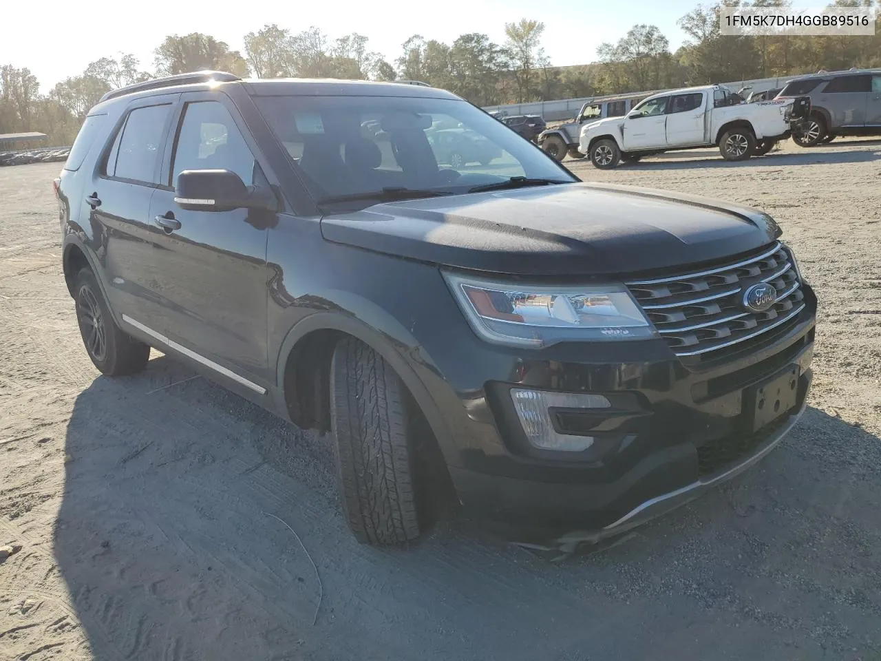 2016 Ford Explorer Xlt VIN: 1FM5K7DH4GGB89516 Lot: 77069554