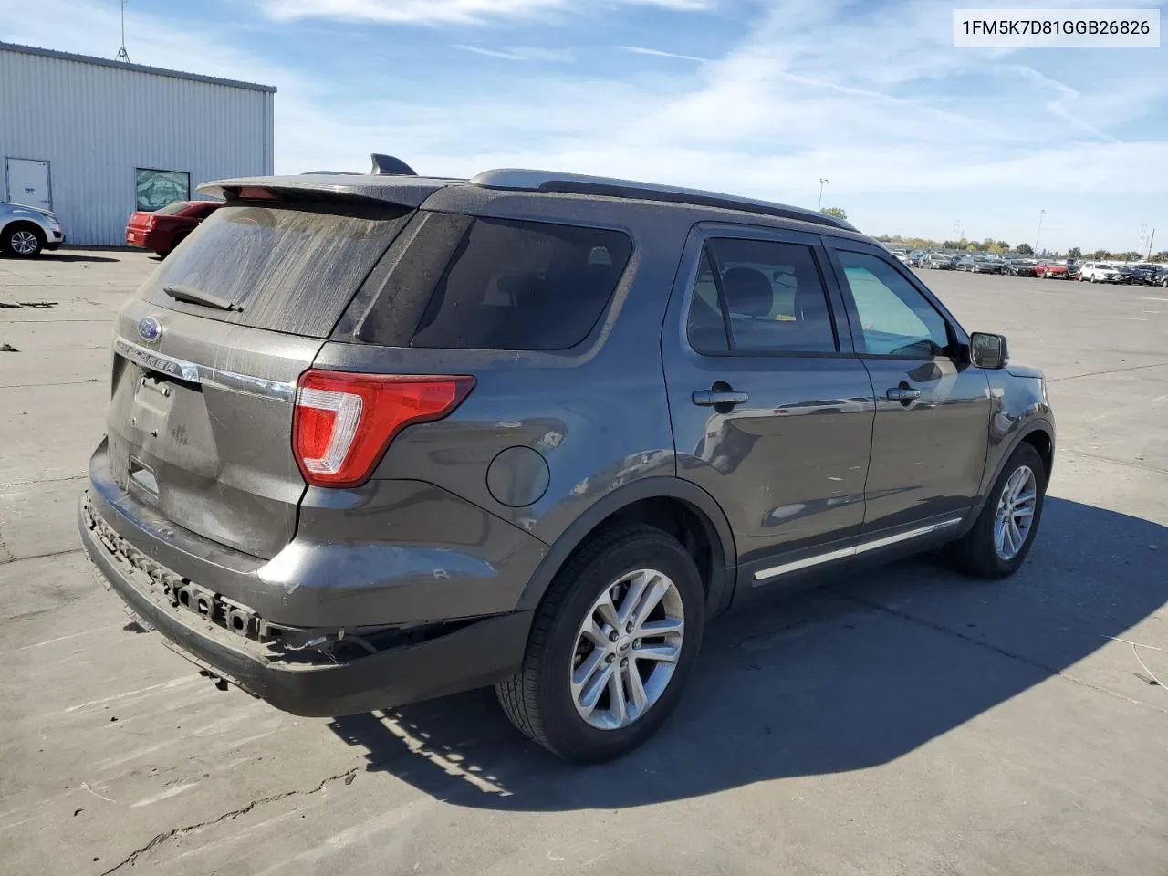 2016 Ford Explorer Xlt VIN: 1FM5K7D81GGB26826 Lot: 77217744