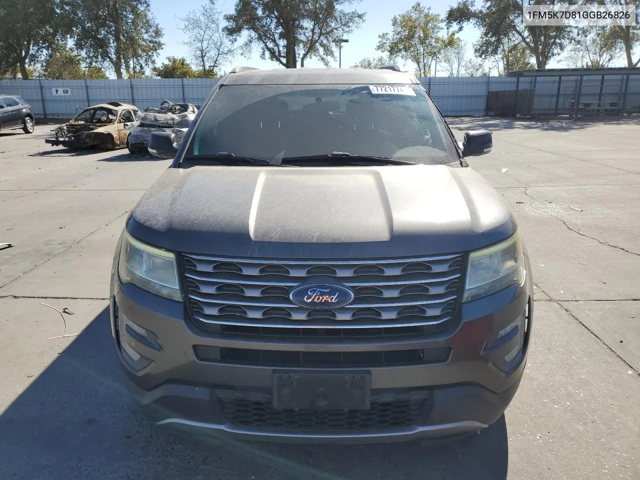 2016 Ford Explorer Xlt VIN: 1FM5K7D81GGB26826 Lot: 77217744