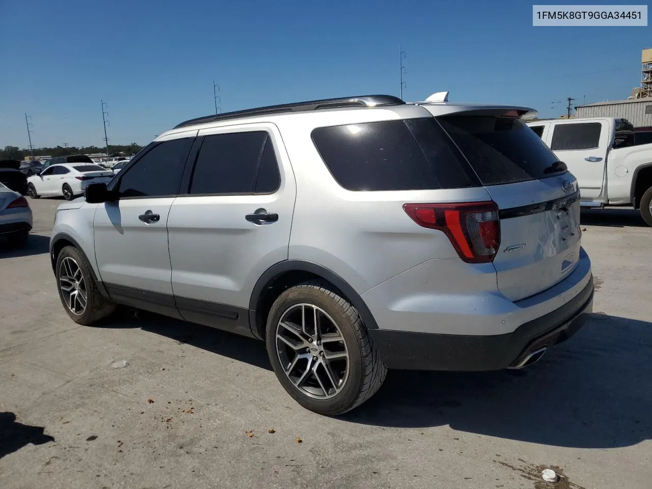 2016 Ford Explorer Sport VIN: 1FM5K8GT9GGA34451 Lot: 77504944