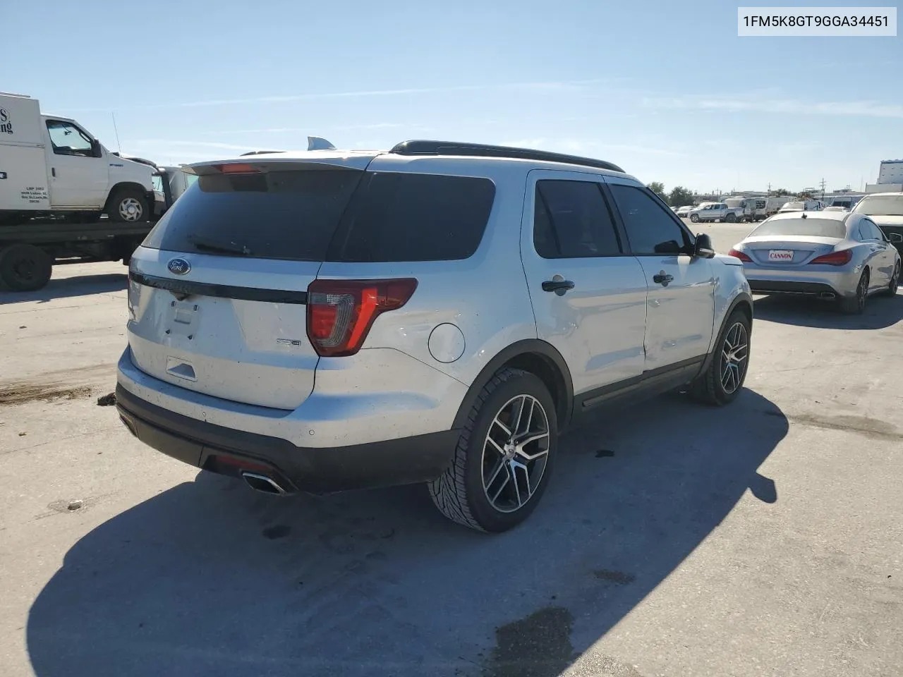 2016 Ford Explorer Sport VIN: 1FM5K8GT9GGA34451 Lot: 77504944