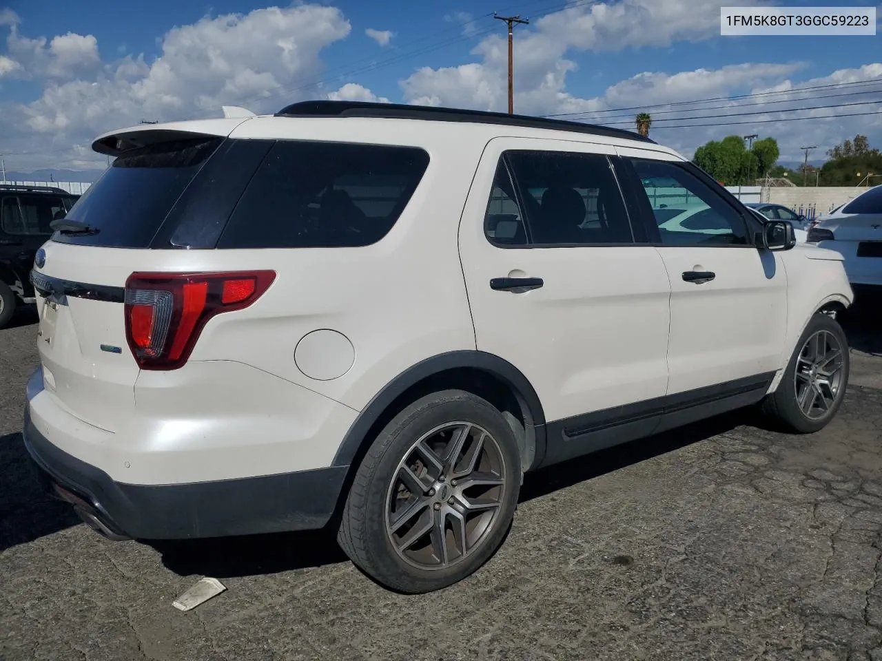 2016 Ford Explorer Sport VIN: 1FM5K8GT3GGC59223 Lot: 77622674