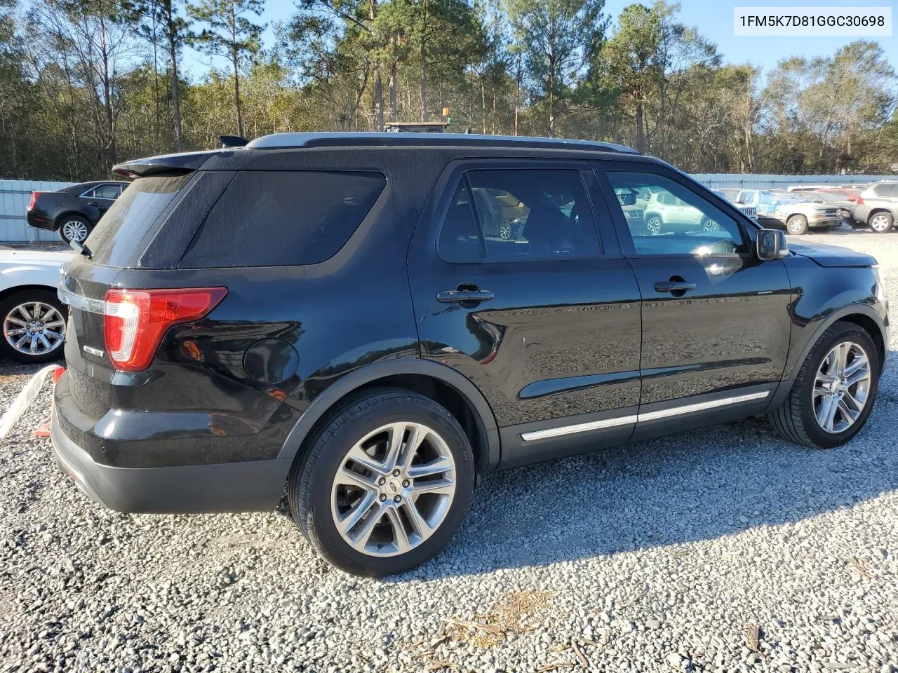 2016 Ford Explorer Xlt VIN: 1FM5K7D81GGC30698 Lot: 77626974