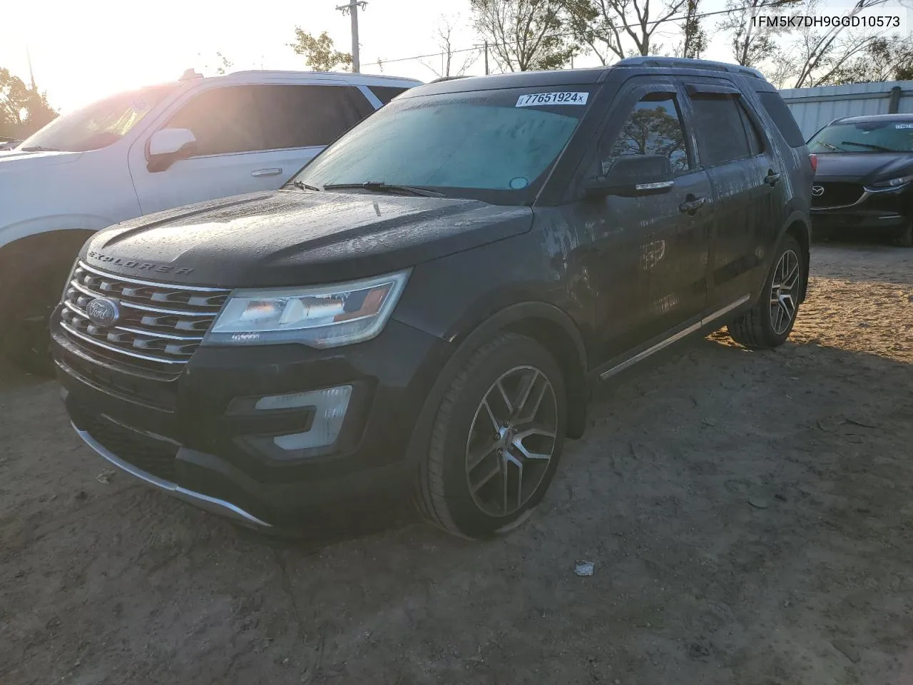 2016 Ford Explorer Xlt VIN: 1FM5K7DH9GGD10573 Lot: 77651924